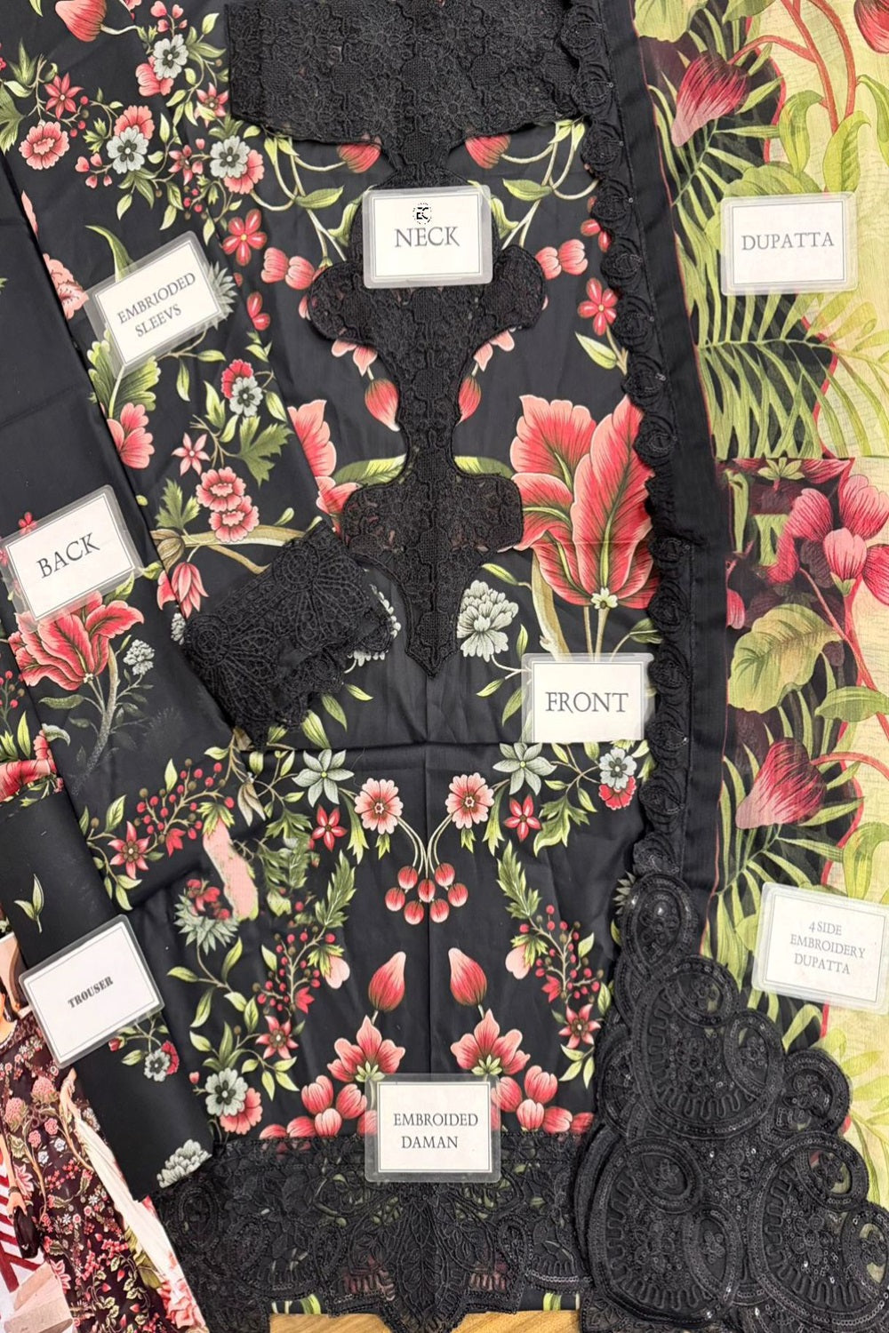 Maria.B Lawn Embroidered & Printed MPT-2709-B - TC-1486