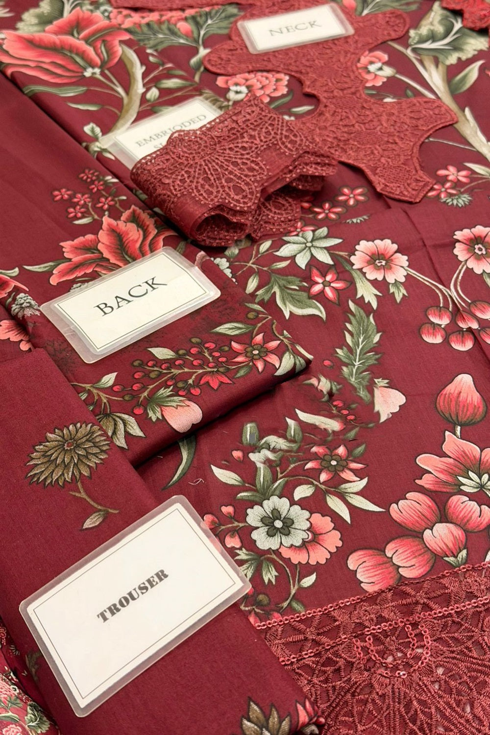 Maria.B Lawn Embroidered & Printed MPT-2709-A - TC-1485