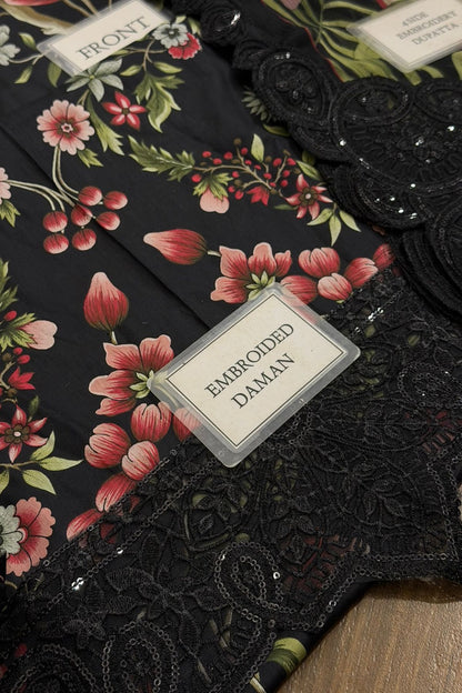 Maria.B Lawn Embroidered & Printed MPT-2709-B - TC-1486
