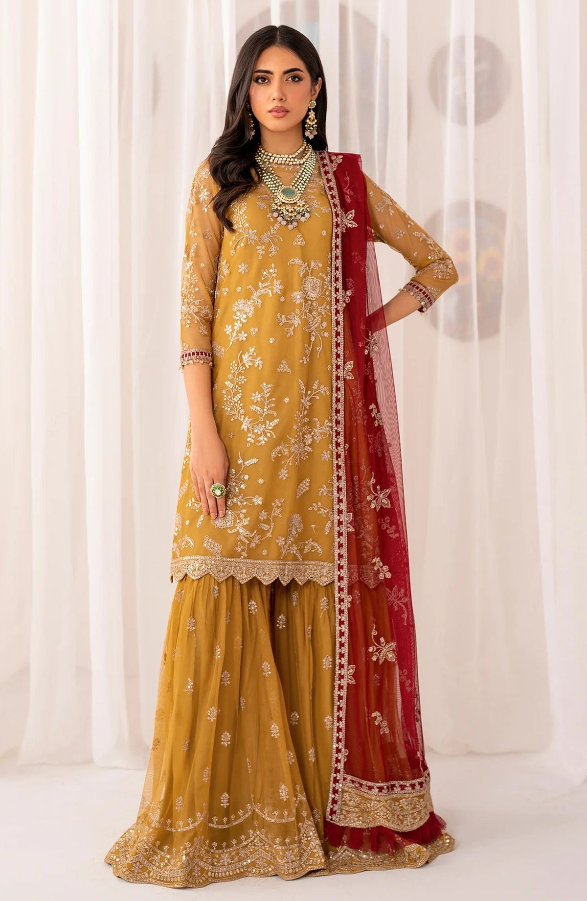 Maheer Festive Unstitched Formals by Zarif - ZMU 04 MAHROO