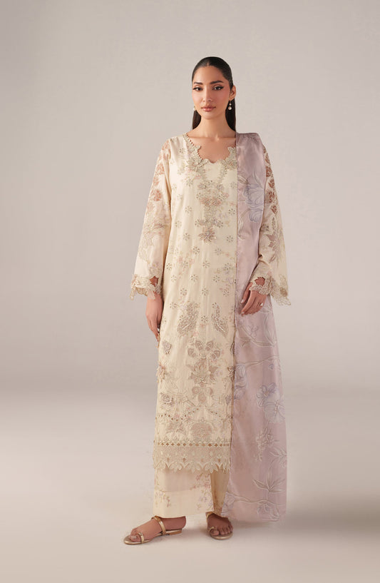 Iznik Embroidered Lawn Unstitched 3 Piece Suit - SS-06 - IZN26SP - Yellow - Spring Summer Collection