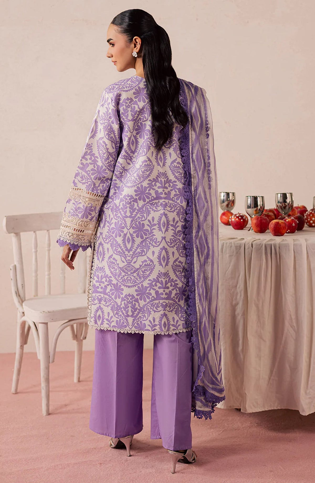 Jahaan by Mahnur Embroidered Lawn Unstitched 3 Piece Suit - MJ-10 - MH26JHN - Purple - Summer Collection