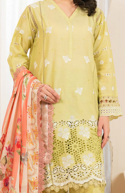 Kaashvi by Johra Embroidered Chikankari Lawn Unstitched 3 Piece Suit - JS-134 - JH26KVI - Dhani - Summer Collection