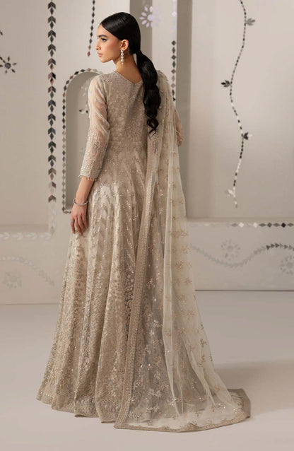 Lavish Shehnai Embroidered Organza Unstitched 3 Piece Suit - D1 Noore - LP26SHN - Skin - Festive Collection