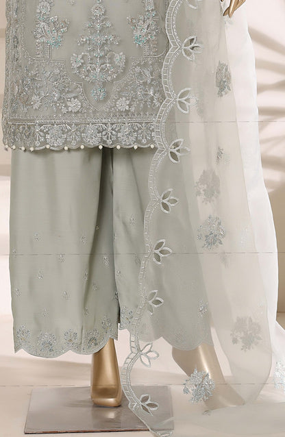 Mahpara by Sadabahar Embroidered Formal Stitched 3 Piece Suit - D-04 - SBD26NVI - Grey - Festive Collection