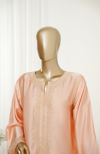 Mano Momal by Amna Khadija Embroidered Silk Stitched 2 Piece Suit - AKMM-02 - AM26OLM - Pink - Summer Collection