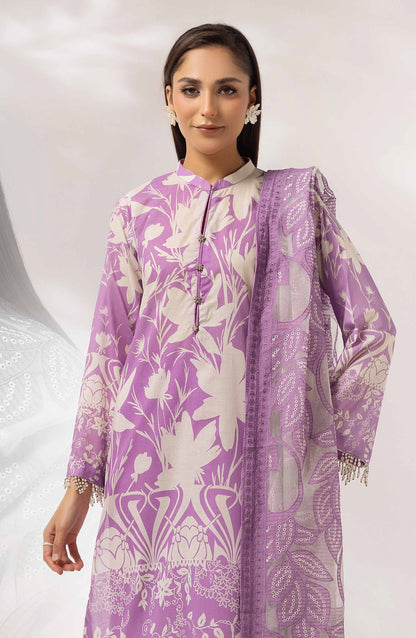 Mayanaz by Printed & Embroidered Lawn Unstitched 3 Piece Suit - MN-09 - AK26MYN - Purple - Summer Collection