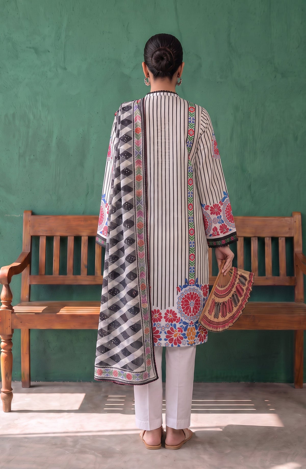 Mehar by Amna Khadija Embroidered Cotton Stitched 3 Piece Suit - AKM-09 - AM26MHER - Multi - Summer Collection