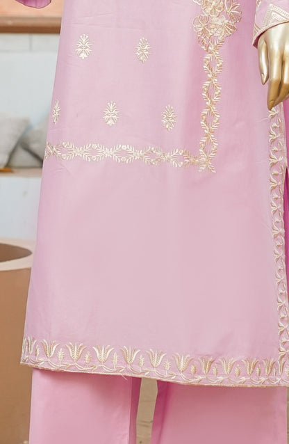 Miss Cotton by Amna Khadija Embroidered Cotton Lawn Stitched 2 Piece Suit - AKMC-03 - AKP26MCT - Pink - Summer Collection