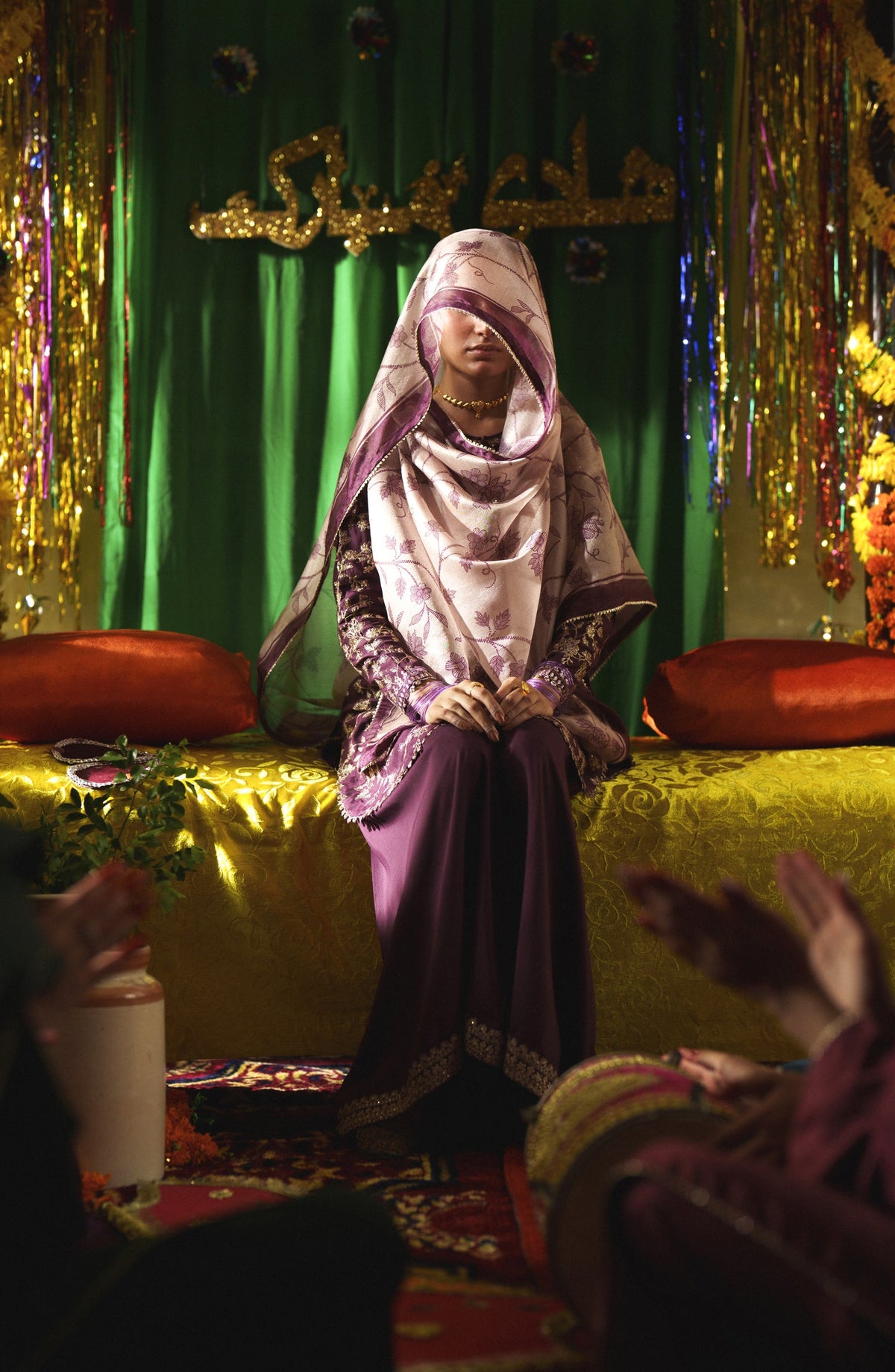 Casual Lite Mubarak Embroidered Silk Viscose Stitched 3 Piece Suit - 06 Mahgul - CL26MRK - Purple - Festive Collection