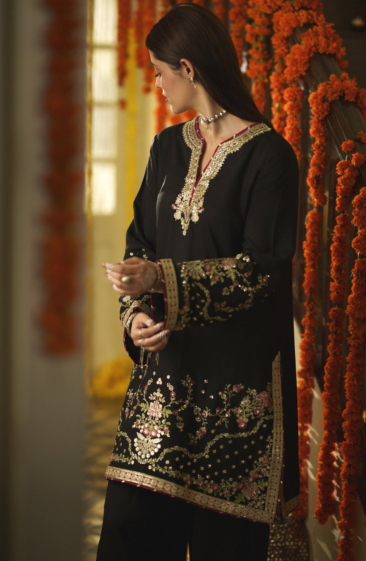Casual Lite Mubarak Embroidered Silk Viscose Stitched 3 Piece Suit - 04 Zarveen - CL26MRK - Purple - Festive Collection