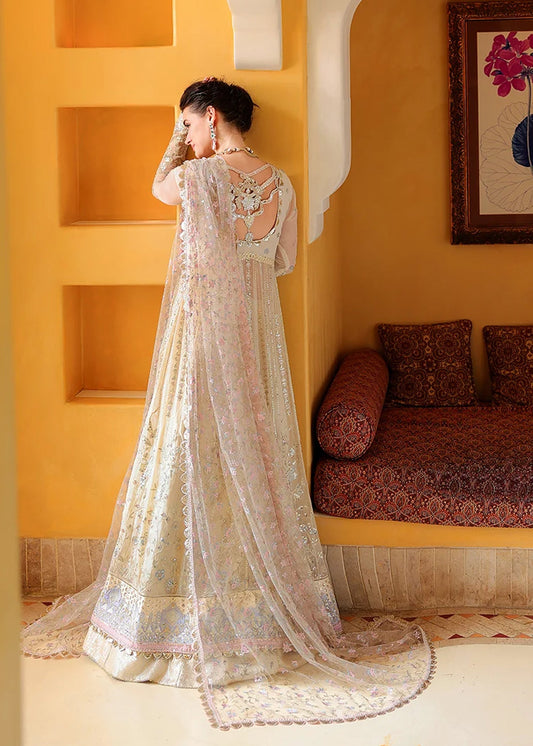 Mushq Bachelorette Chronicles Embroidered Chiffon Unstitched 3 Piece Suit - 02 Blush Hour - MQ26BC - Off White - Luxury Collection