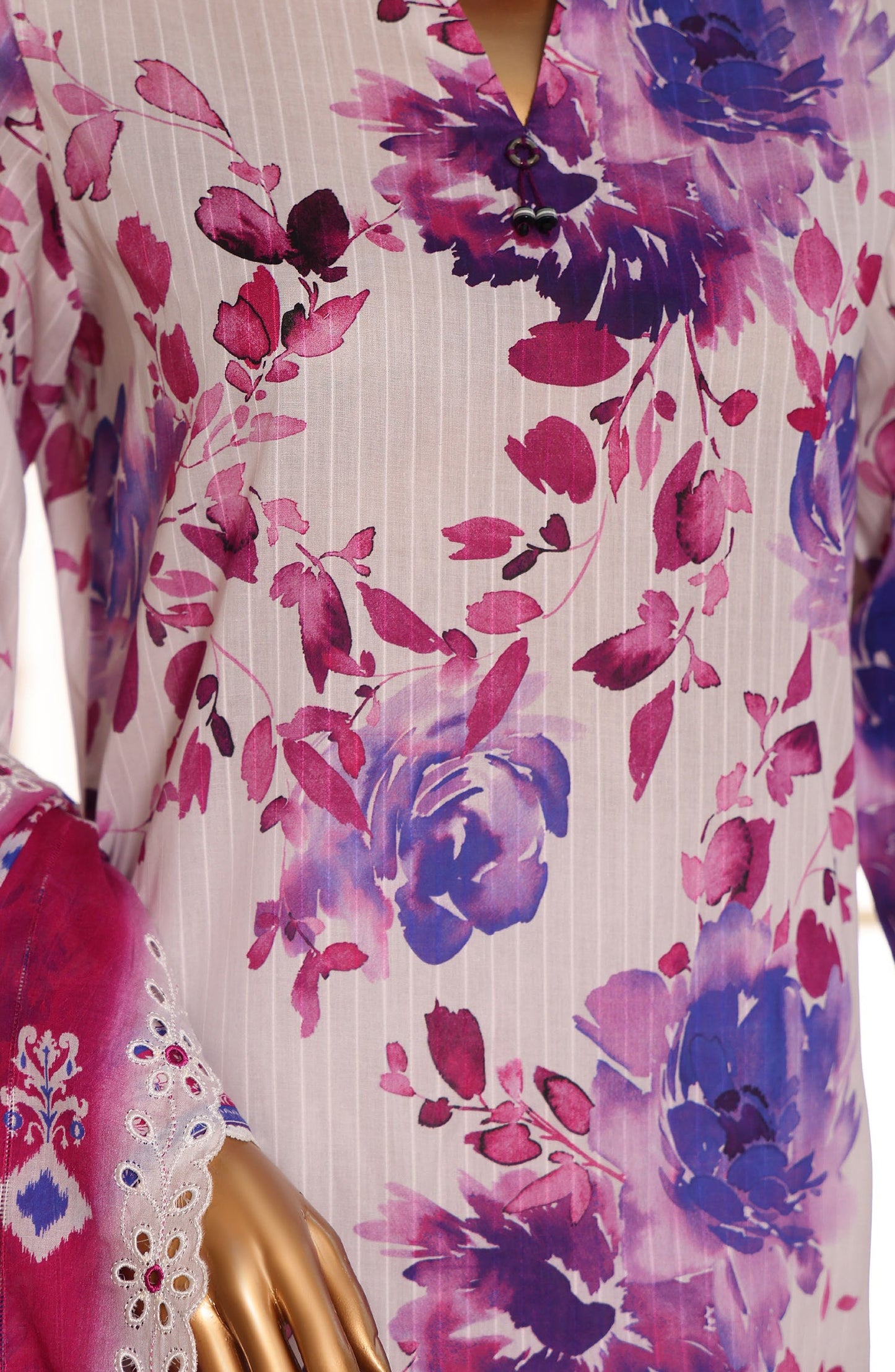 Nayab by HZ Textile Embroidered Lawn Unstitched 3 Piece Suit - Design-07 - HZ26NYB - Multi - Summer Collection