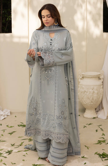 Pankh by Embroidered Karandi Unstitched 3 Piece Suit - P-14 - AM26PKH - Grey - Winter Collection