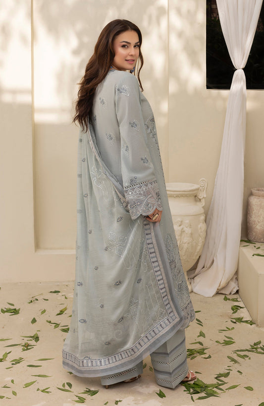 Pankh by Embroidered Karandi Unstitched 3 Piece Suit - P-14 - AM26PKH - Grey - Winter Collection