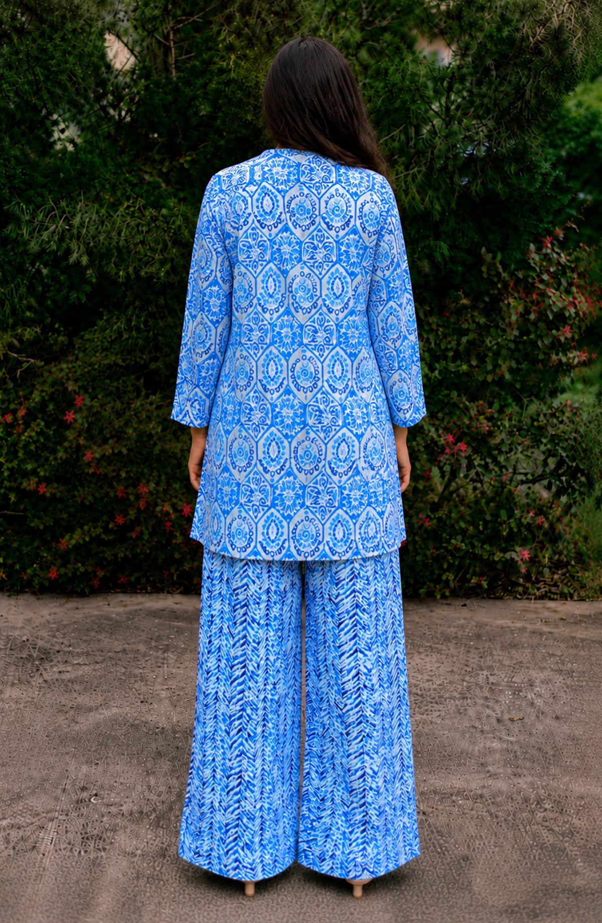Parchhai by Amna Khadija Printed Cotton Stitched 2 Piece Co-ord Set - AKP-05M - AM26PRCH - Blue - Summer Collection