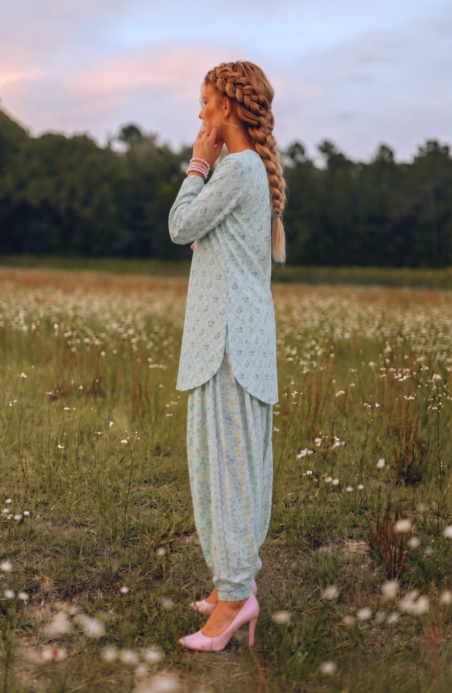 Parchhai by Amna Khadija Printed Cotton Stitched 2 Piece Co-ord Set - AKP-06M - AM26PRCH - Green - Summer Collection