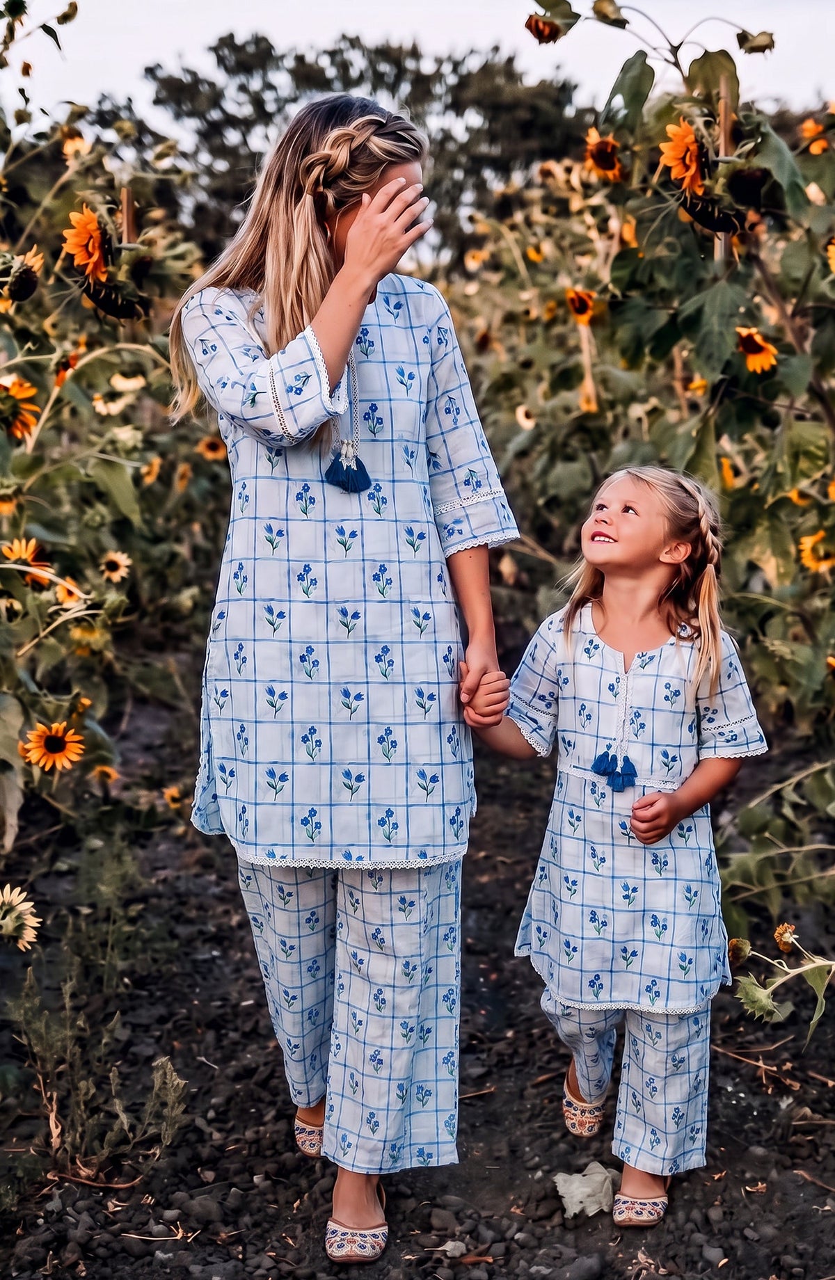 Parchhai by Amna Khadija Printed Cotton Stitched 2 Piece Co-ord Set - AKP-13M - AM26CHI - Blue - Summer Collection