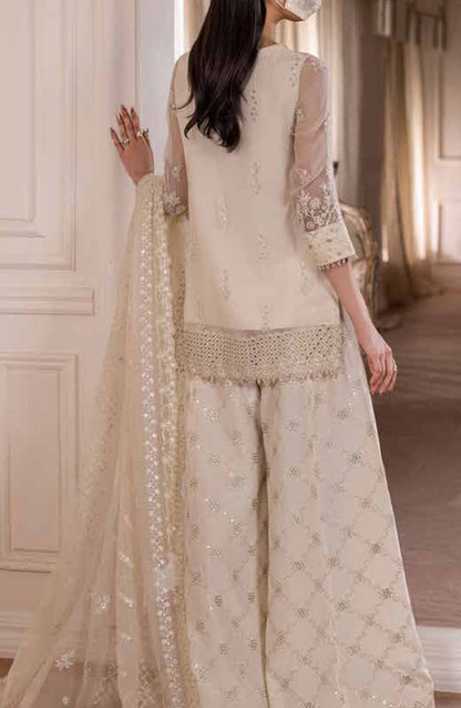 Parisa Safeera by Flossie Embroidered Chiffon Unstitched 3 Piece Suit - PA-07 - FLS26PRS - Lemon - Luxury Collection