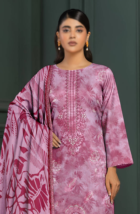 Parishay by Embroidered Lawn Unstitched 3 Piece Suit - D-06 - AK26PRH - Pink - Summer Collection