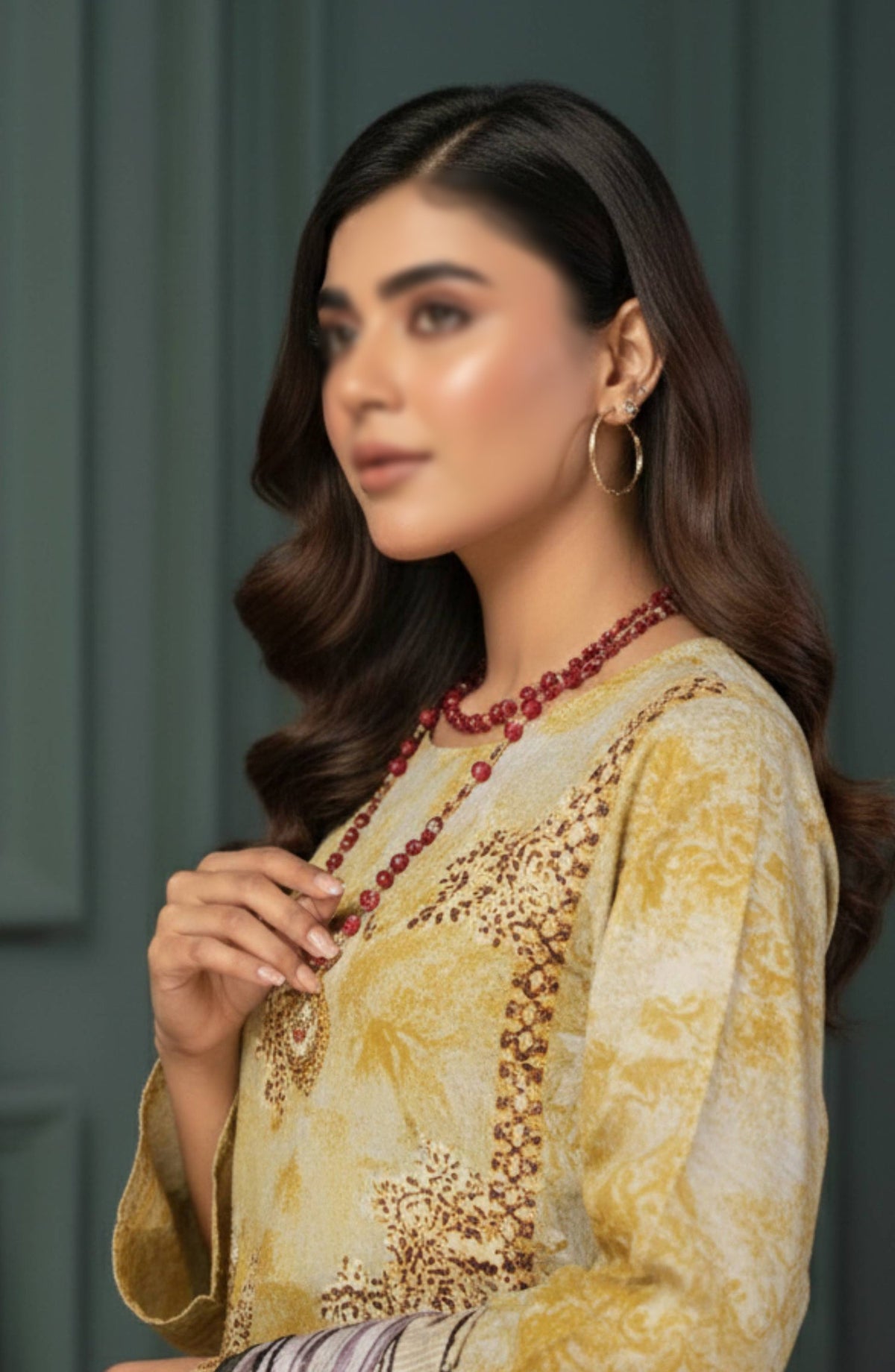 Parishay by Embroidered Lawn Unstitched 3 Piece Suit - D-03 - AK26PRH - Yellow - Summer Collection