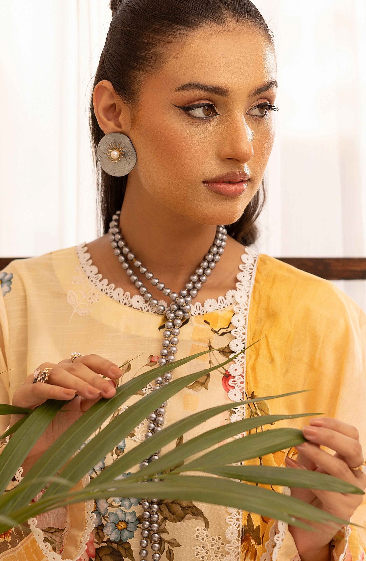 Rang Nagar by Al Karim Embroidered Lawn Unstitched 3 Piece Suit - RN-734 - AK26RNG - Yellow - Summer Collection