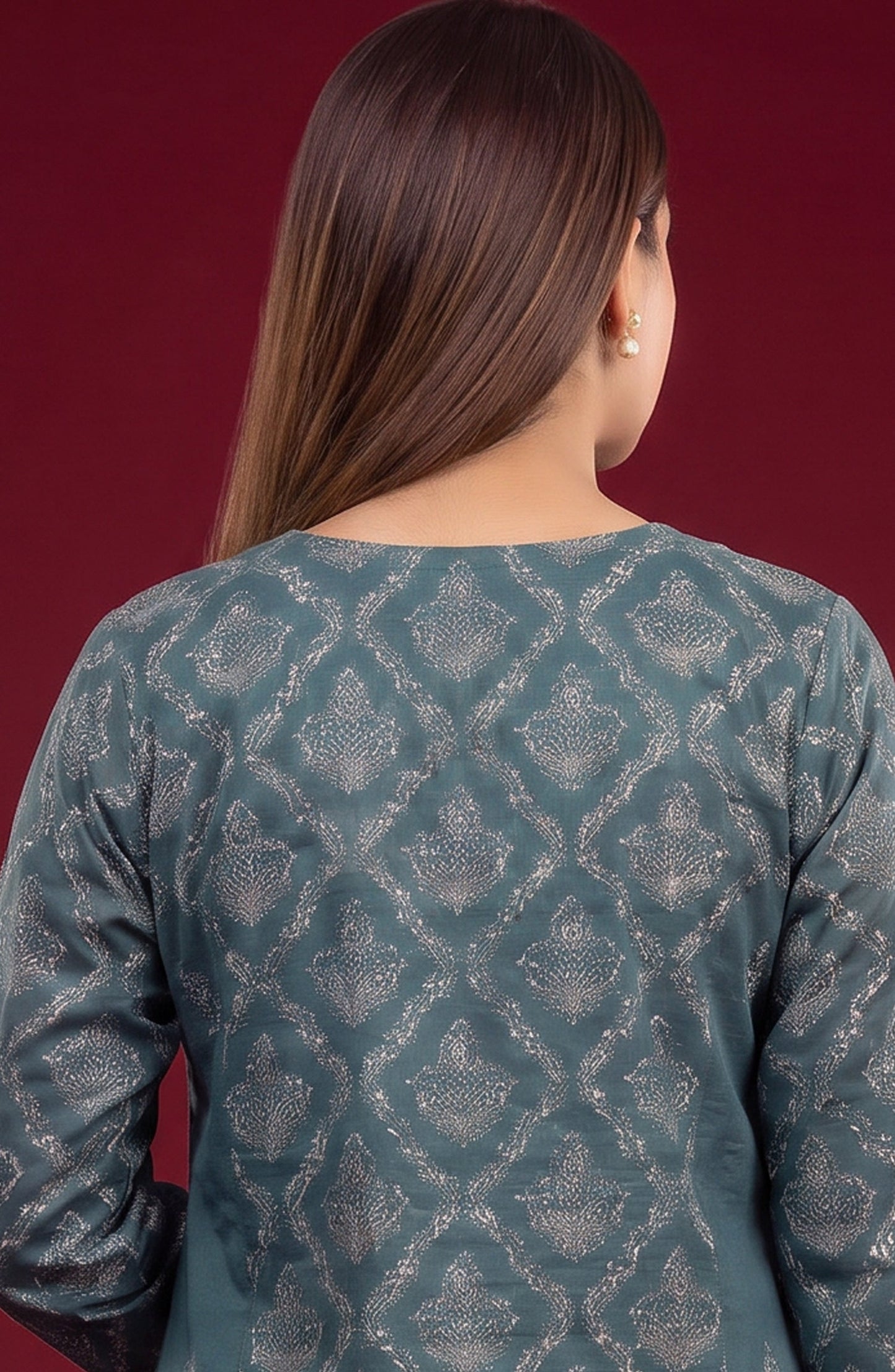 Rang e Bahar by Amna Khadija Embroidered Lawn Stitched 3 Piece Suit - AKRB-05 - AM26RNB - Blue - Summer Collection