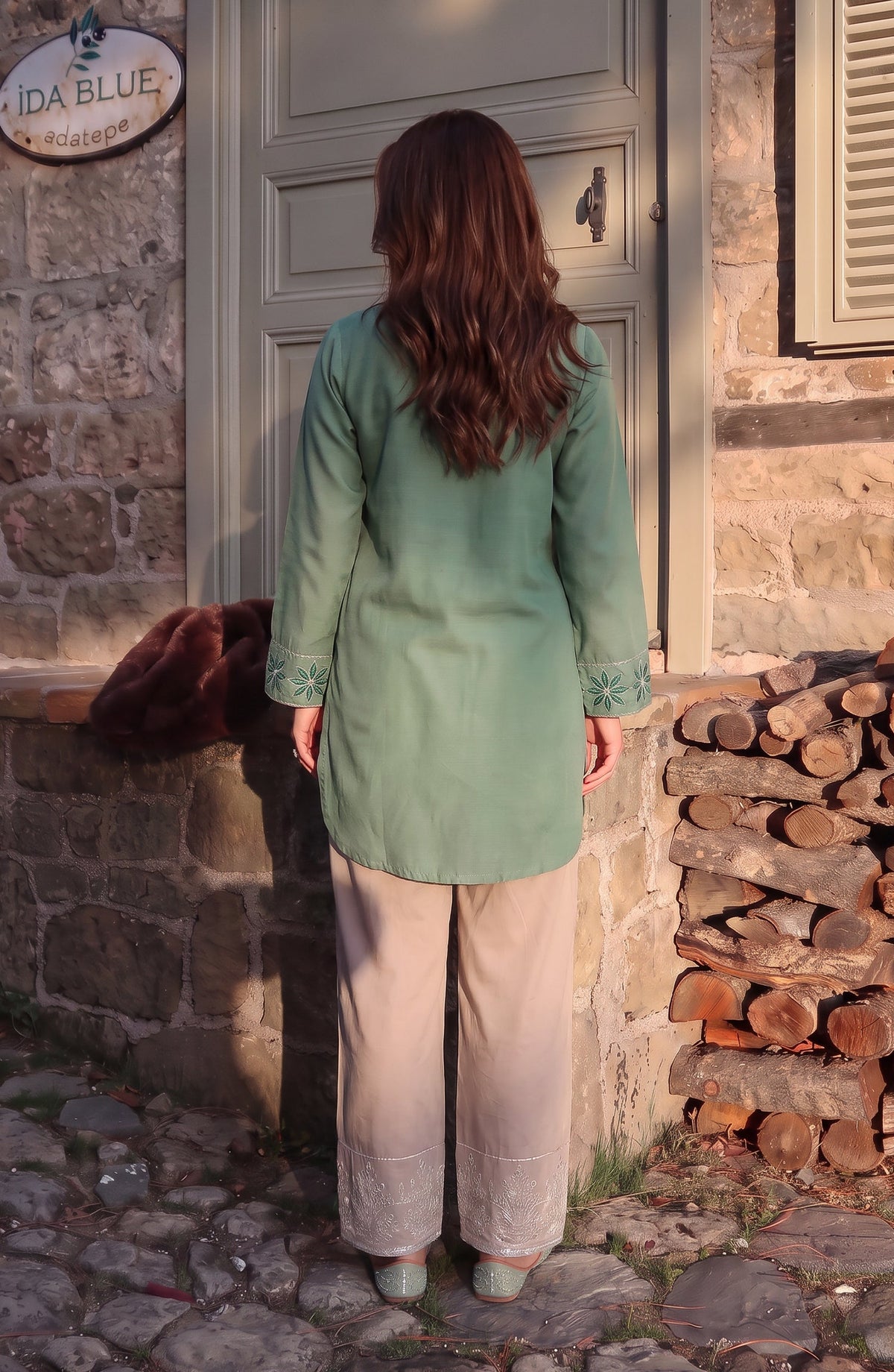 Rang e Mirha by Amna Khadija Embroidered Cotton Lawn Stitched 2 Piece Suit - AKRM-04 - AM26RGMR - Green - Summer Collection