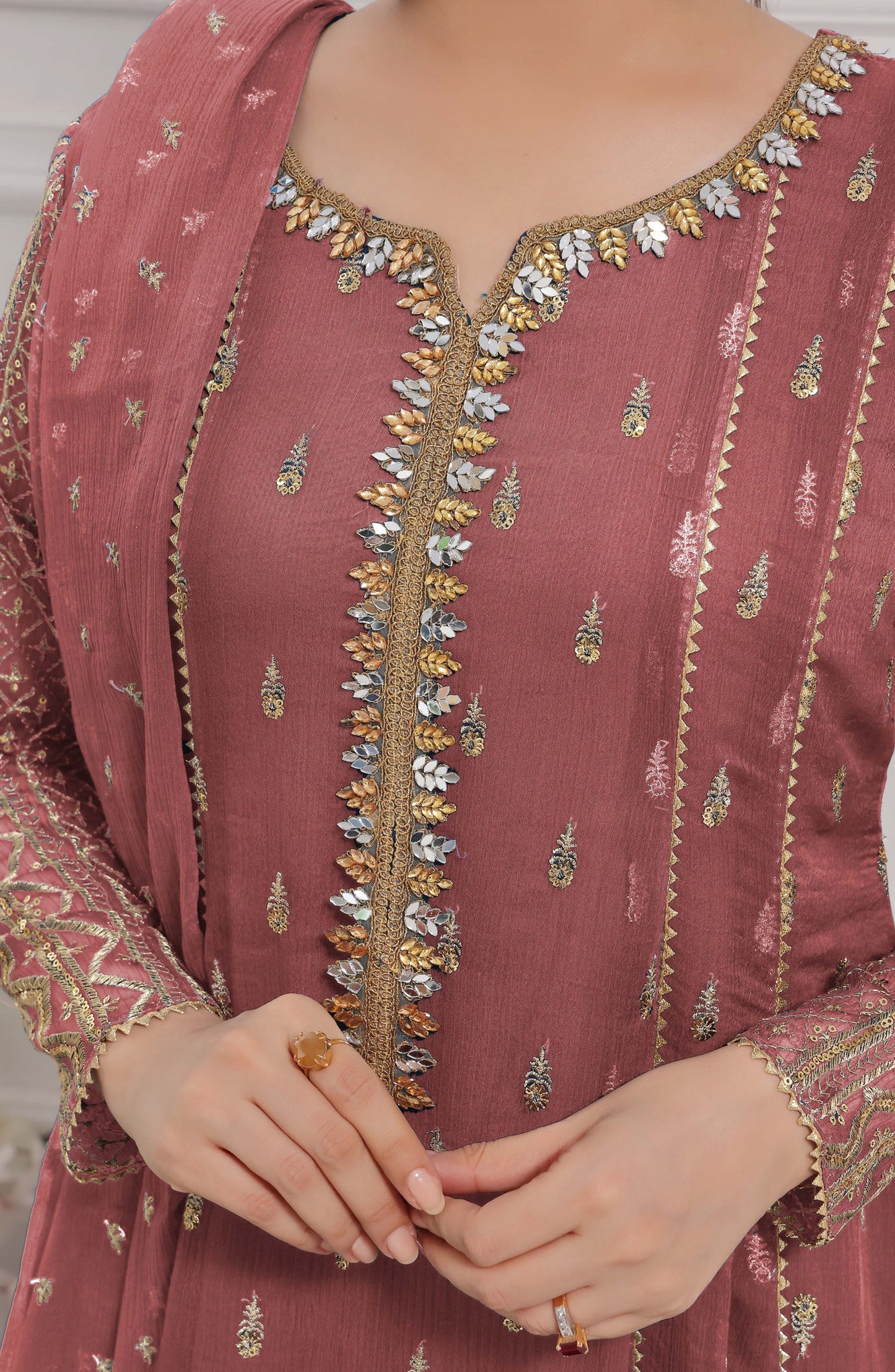 Rasm E Henna Pret Collection - Bahaar Tea Pink