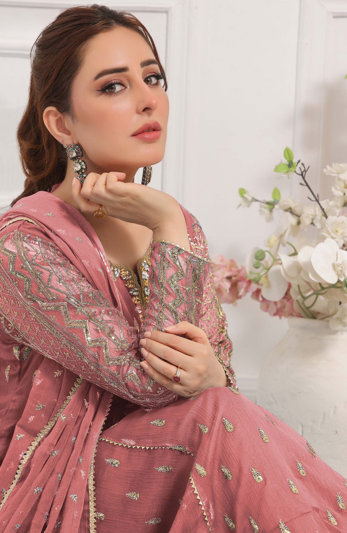 Rasm E Henna Pret Collection - Bahaar Tea Pink