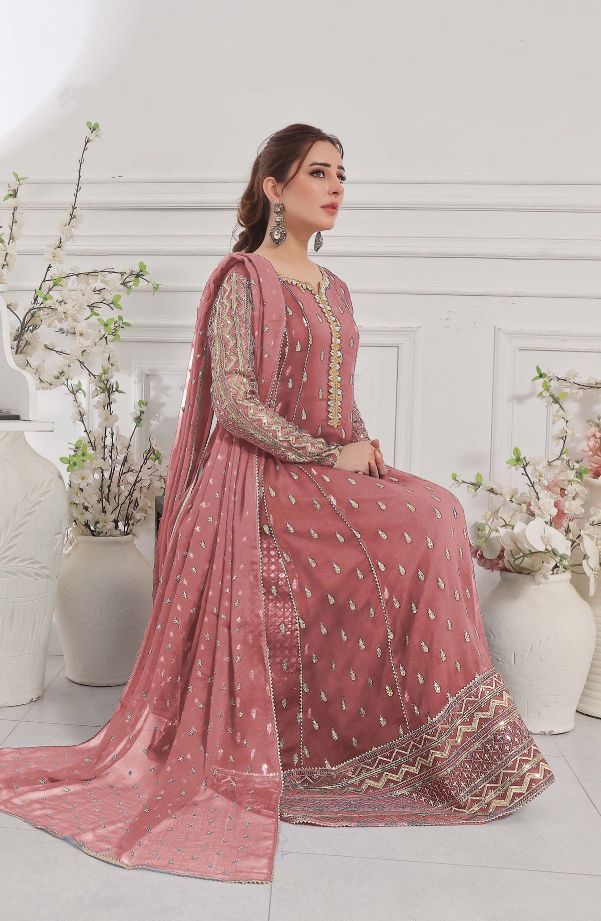 Rasm E Henna Pret Collection - Bahaar Tea Pink
