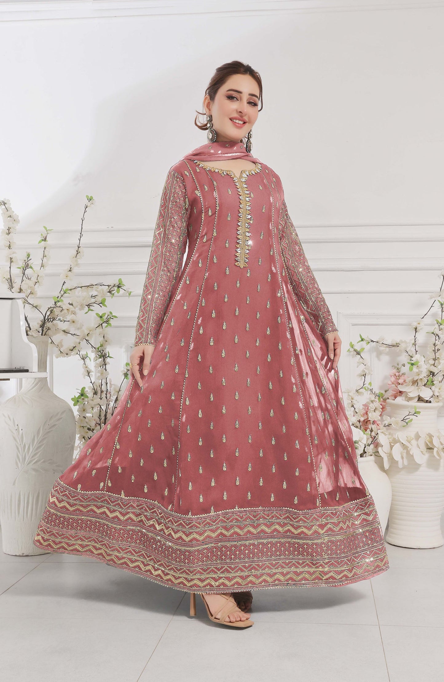 Rasm E Henna Pret Collection - Bahaar Tea Pink