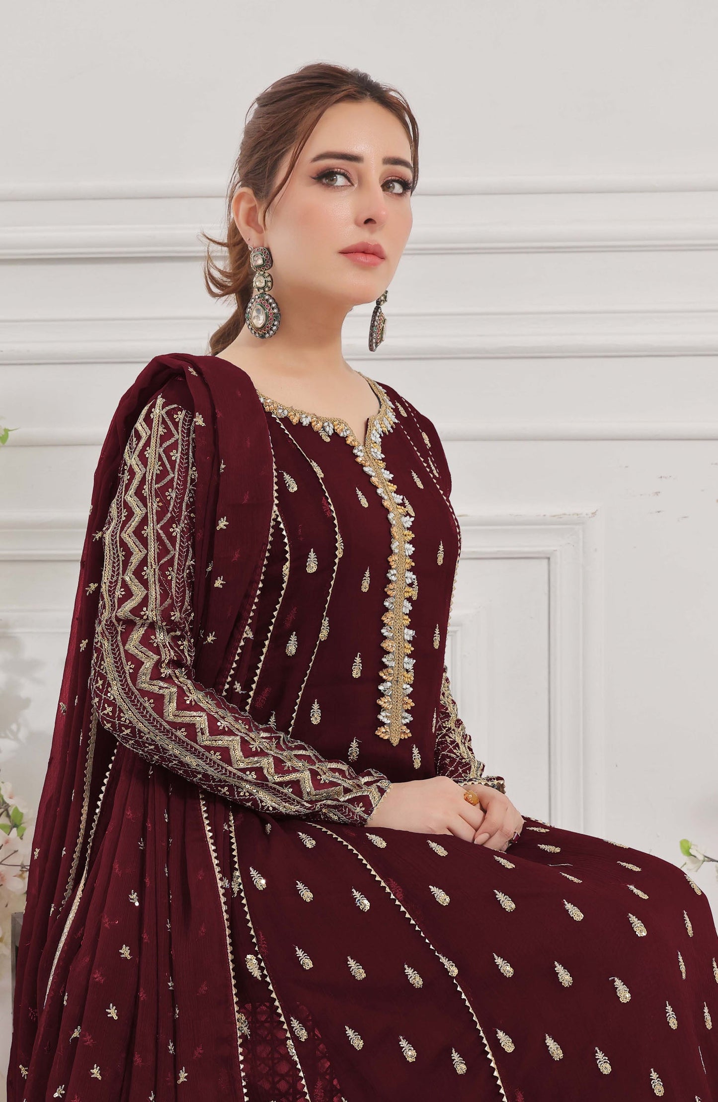 Rasm E Henna Pret Collection - Bahaar Maroon