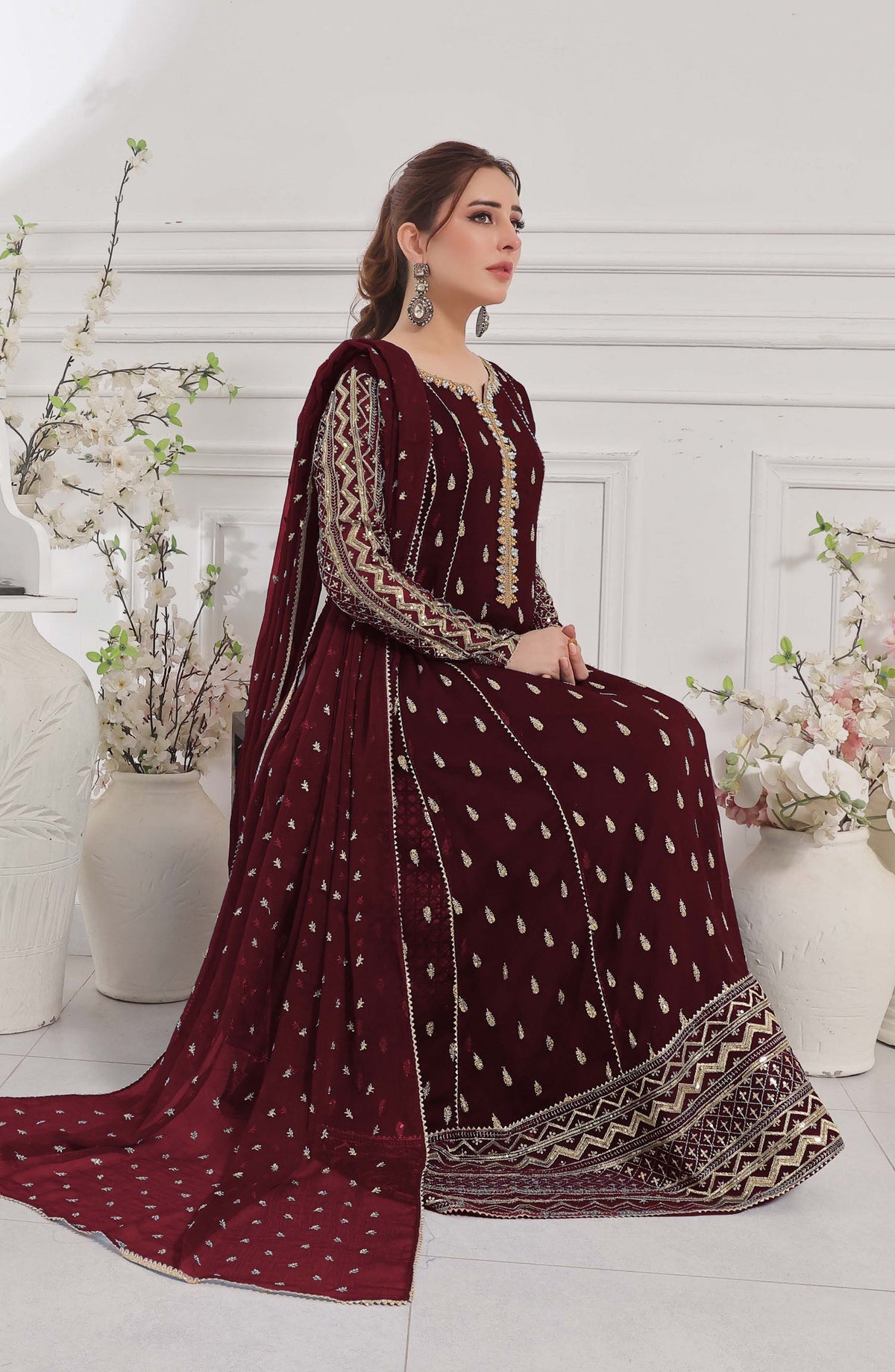 Rasm E Henna Pret Collection - Bahaar Maroon