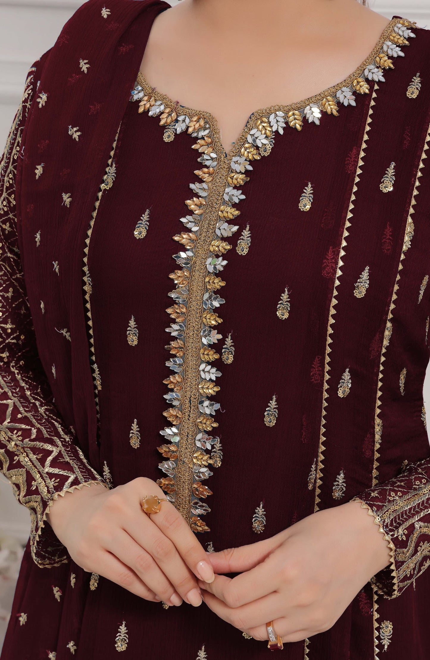 Rasm E Henna Pret Collection - Bahaar Maroon