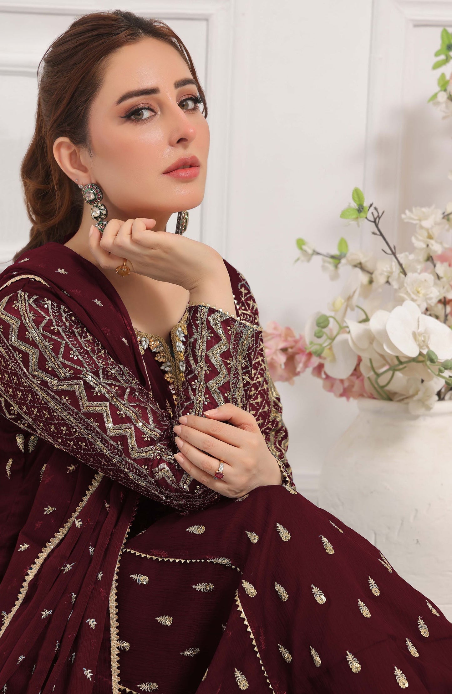 Rasm E Henna Pret Collection - Bahaar Maroon