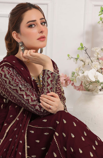 Rasm E Henna Pret Collection - Bahaar Maroon