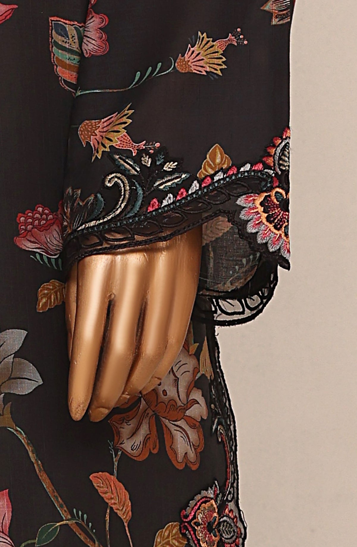 Raya by Sadabahar Embroidered Stitched 3 Piece Suit - D-03 - SBD26RYA - Black - Festive Collection