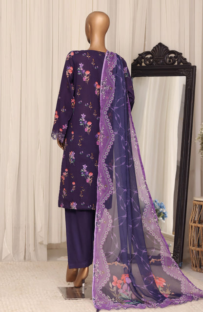 Raya by Sadabahar Embroidered Stitched 3 Piece Suit - D-03 - SBD26YAB - Purple - Festive Collection