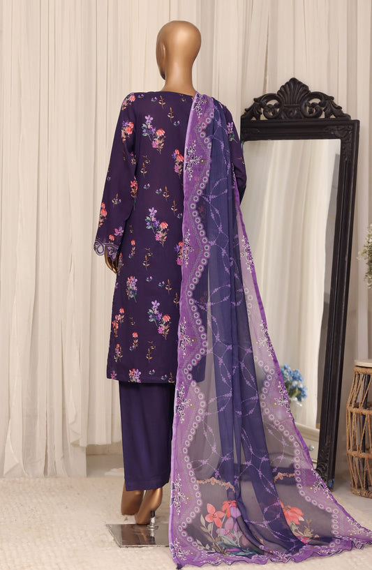Raya by Sadabahar Embroidered Stitched 3 Piece Suit - D-03 - SBD26YAB - Purple - Festive Collection