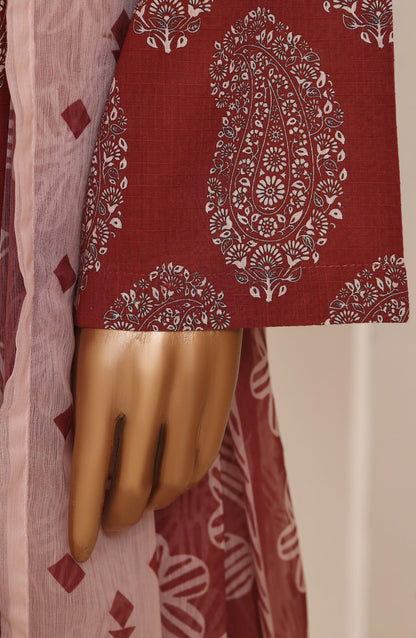 Raya by Sadabahar Embroidered Stitched 3 Piece Suit - D-06 - SBD26RYA - Red - Festive Collection