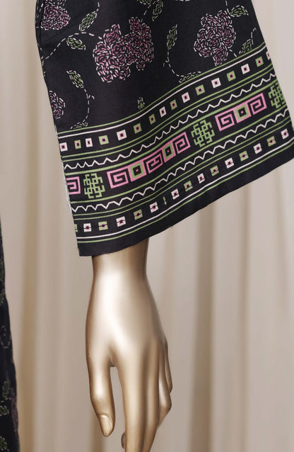 Sadabahar Printed Khaddar Stitched 3 Piece Suit - D-02 - SBD26KFV - Black - Winter Collection