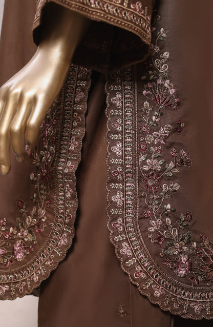 Sadabahar Eclair Embroidered Lawn Stitched 3 Piece Suit - D-05 - SBD26CTR - Brown - Summer Collection