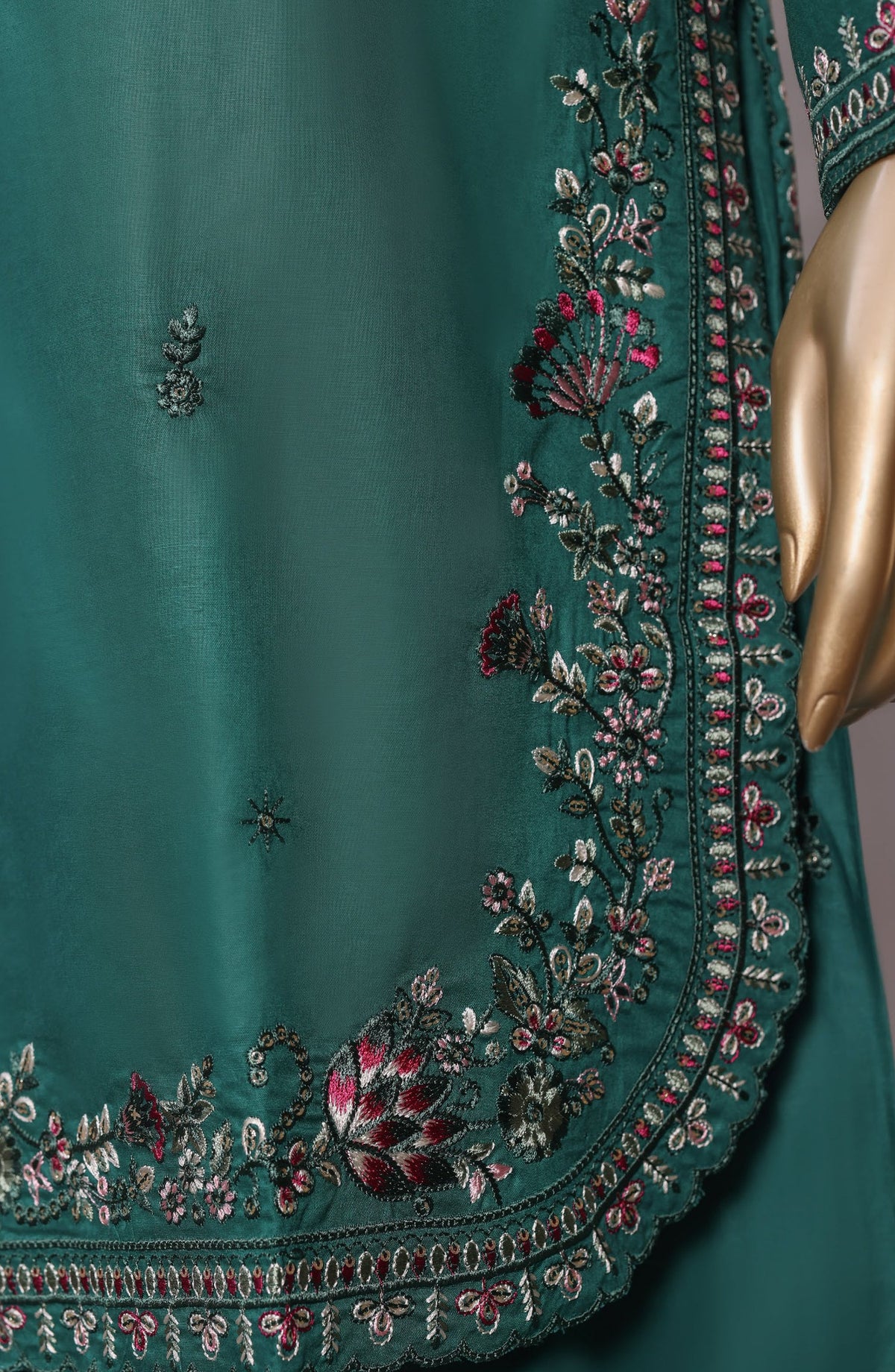 Sadabahar Eclair Embroidered Lawn Stitched 3 Piece Suit - D-02 - SBD26CTR - Green - Summer Collection