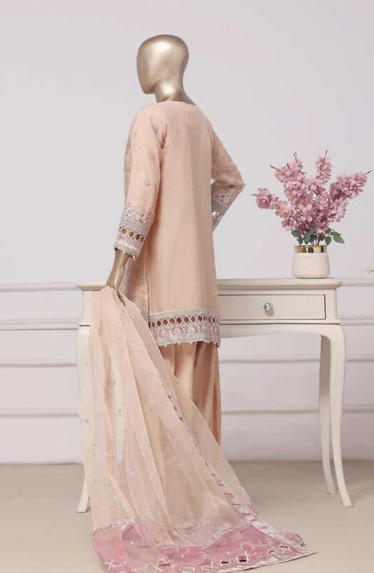 Sadabahar Ready To Wear Mahpara Embroidered Organza 3 Piece Suite - MF - B40 - SDB26MF - Festive Collection