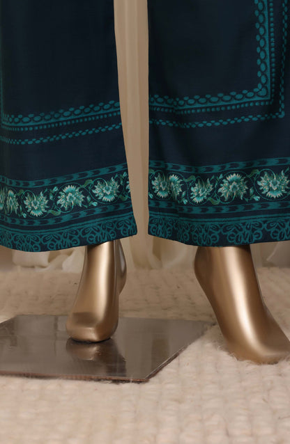 Sadabahar Printed Khaddar Stitched 3 Piece Suit - D-03 - SBD26KHD - Green - Winter Collection