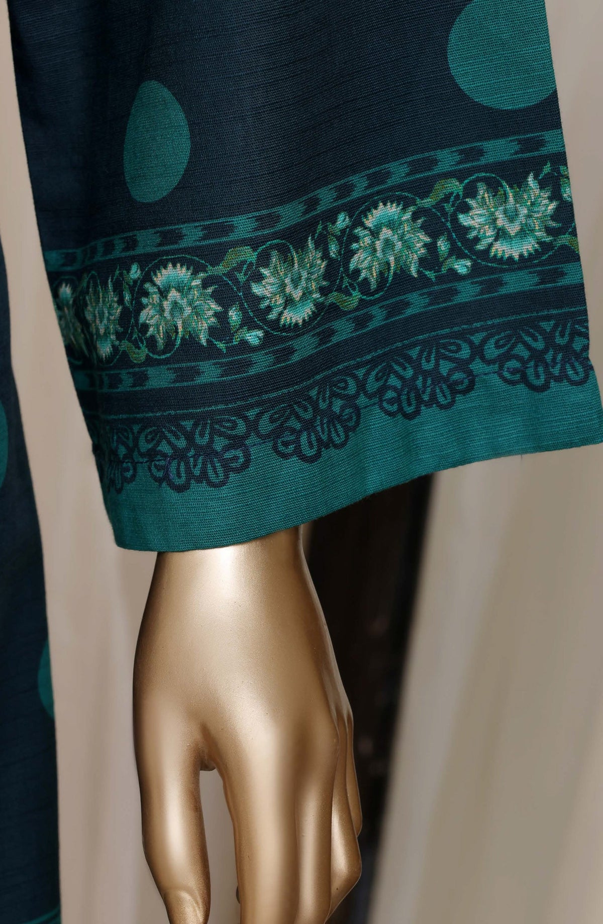 Sadabahar Printed Khaddar Stitched 3 Piece Suit - D-03 - SBD26KHD - Green - Winter Collection