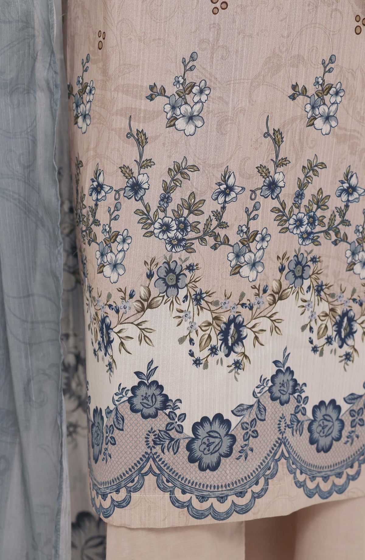 Sadabahar Printed Lawn Stitched 3 Piece Suit - D-05 - SBD26TEN - Cream - Summer Collection