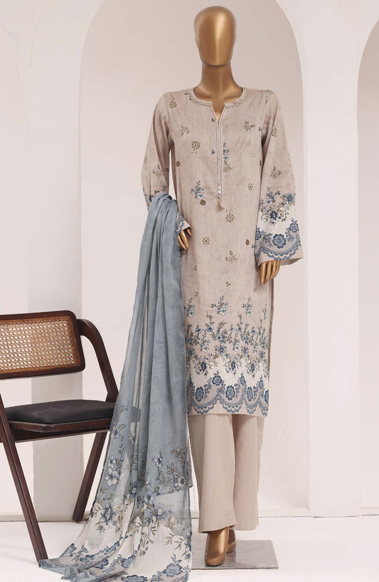 Sadabahar Printed Lawn Stitched 3 Piece Suit - D-05 - SBD26TEN - Cream - Summer Collection