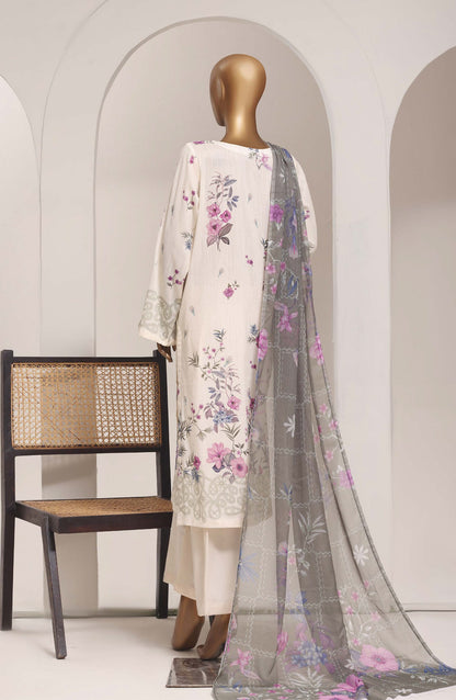 Sadabahar Printed Lawn Stitched 3 Piece Suit - D-06 - SBD26ELV - Off White - Summer Collection